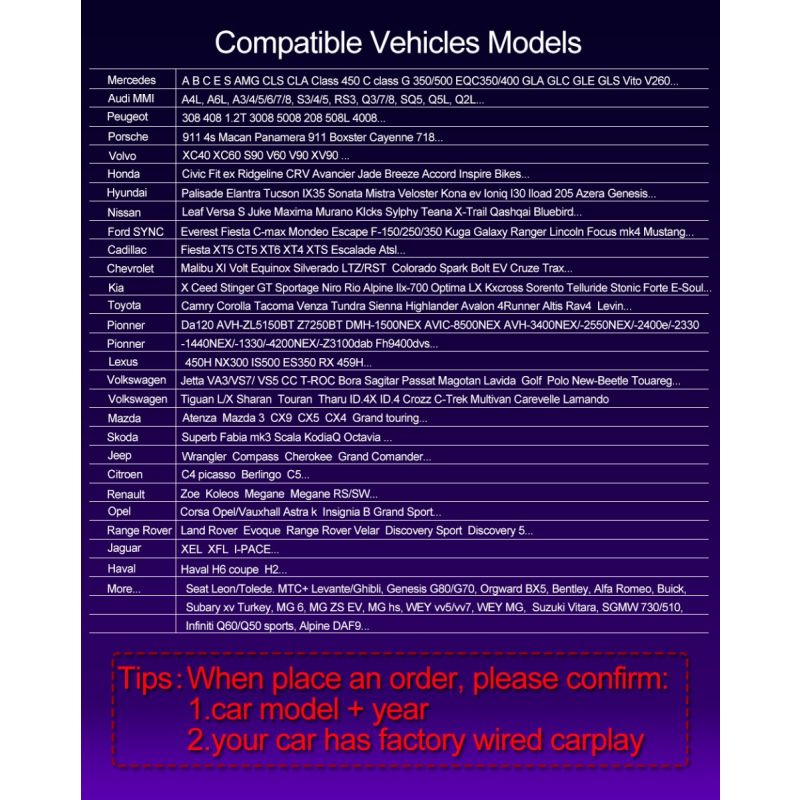 CarlinKit 4.0 Draadloze CarPlay Box Upgrade voor Audi VW Kia Plug en Play Handsfree Connectiviteit