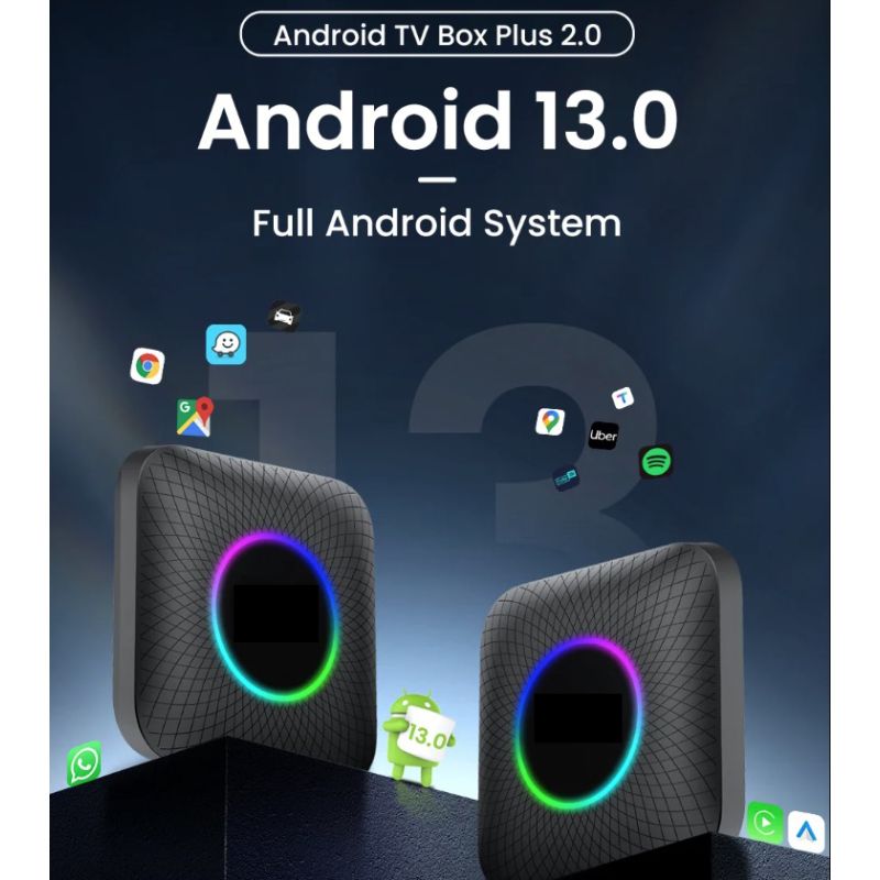 CarlinKit Smart TV Box voor auto's Qualcomm 8-core processor met Android 13 YouTube Netflix draadloze CarPlay