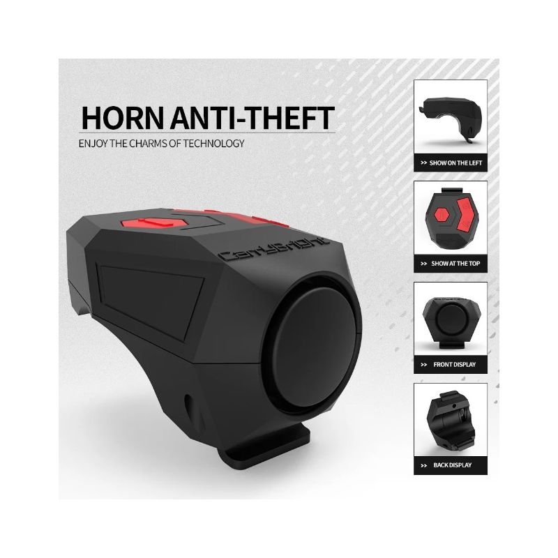 CarryBright CBH3 USB oplaadbare fietsbel 120dB elektrische bel voor persoonlijke veiligheid en stedelijk woon-werkverkeer