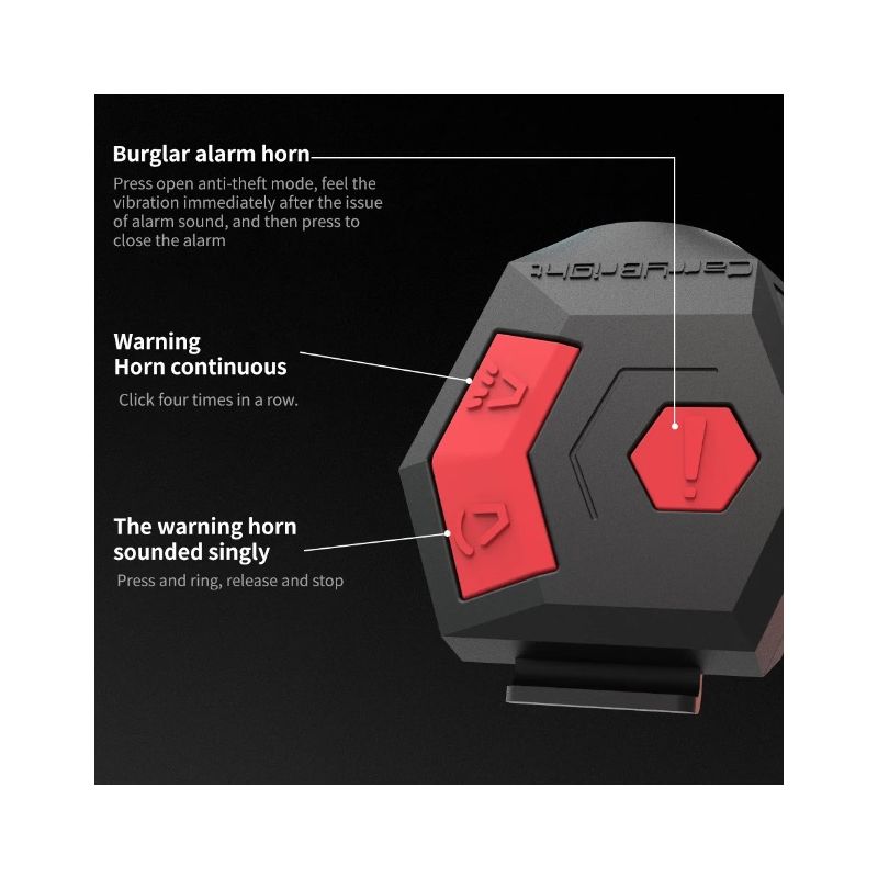 CarryBright CBH3 USB oplaadbare fietsbel 120dB elektrische bel voor persoonlijke veiligheid en stedelijk woon-werkverkeer