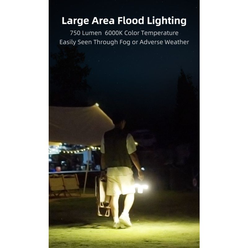 Klarus CL2 750 Lumen Vrij Vouwbaar Oogverzorgend Campinglamp 7 Lichtmodi Verstelbare Hoek voor Binnen Buiten