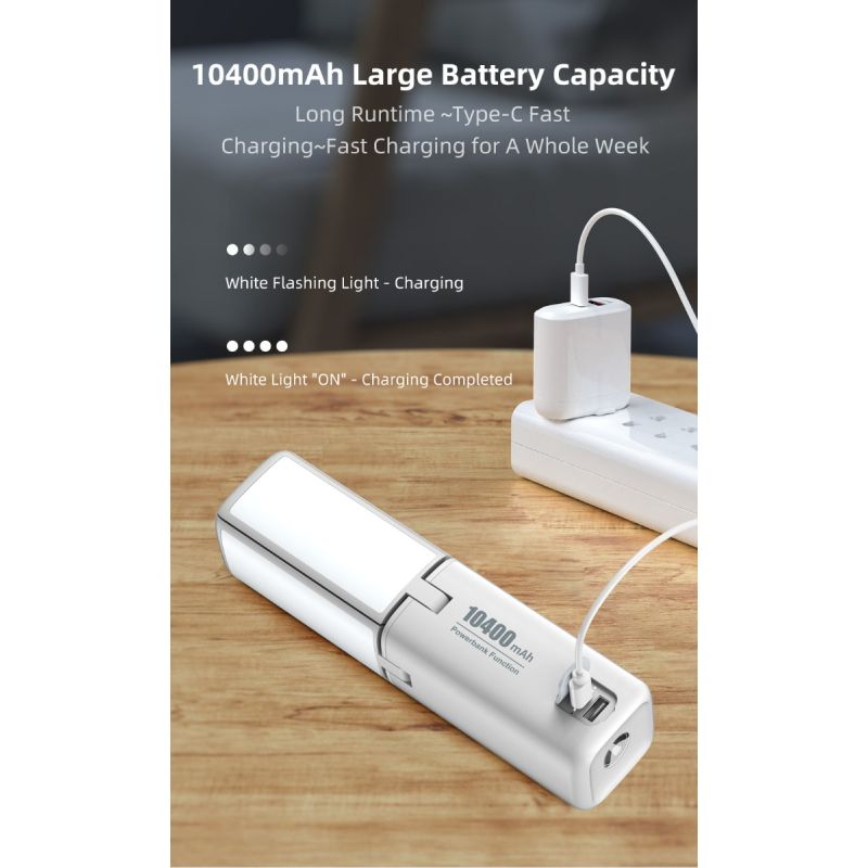 Klarus CL2 750 Lumen Vrij Vouwbaar Oogverzorgend Campinglamp 7 Lichtmodi Verstelbare Hoek voor Binnen Buiten