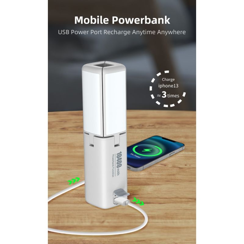 Klarus CL2 750 Lumen Vrij Vouwbaar Oogverzorgend Campinglamp 7 Lichtmodi Verstelbare Hoek voor Binnen Buiten