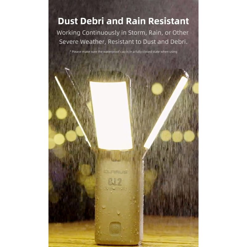 Klarus CL2 750 Lumen Vrij Vouwbaar Oogverzorgend Campinglamp 7 Lichtmodi Verstelbare Hoek voor Binnen Buiten