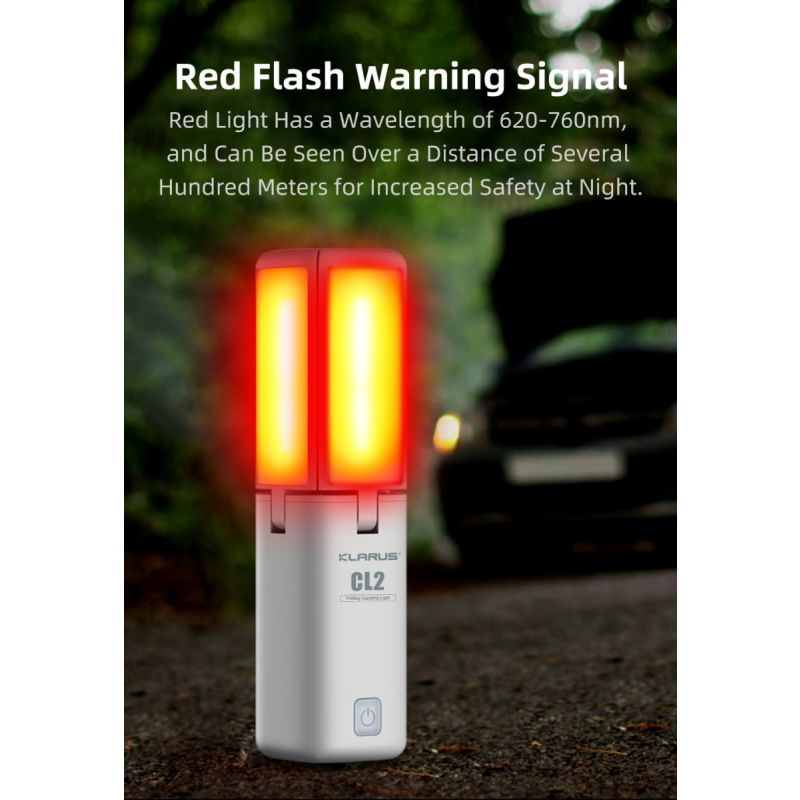 Klarus CL2 750 Lumen Vrij Vouwbaar Oogverzorgend Campinglamp 7 Lichtmodi Verstelbare Hoek voor Binnen Buiten