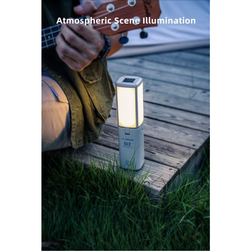 Klarus CL2 750 Lumen Vrij Vouwbaar Oogverzorgend Campinglamp 7 Lichtmodi Verstelbare Hoek voor Binnen Buiten