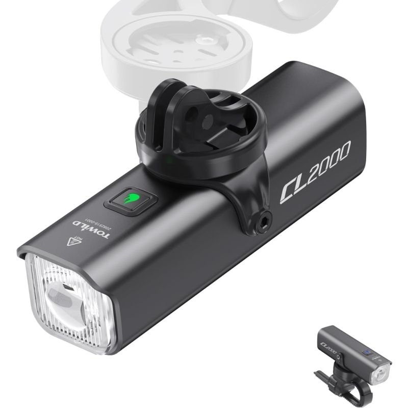 TOWILD CL2000 Fietslamp | 2000 Lumen Super Helder & Waterdicht Voorlicht voor Nacht Fietsen