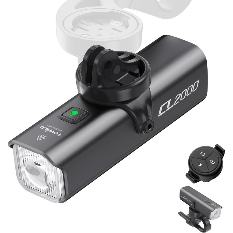 TOWILD CL2000 Fietslamp | 2000 Lumen Super Helder & Waterdicht Voorlicht voor Nacht Fietsen