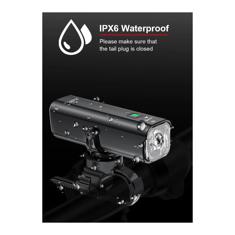 TOWILD CL600 fietslamp USB oplaadbaar hoge lumen helderheid waterdichte voorlamp met 2000mAh batterij