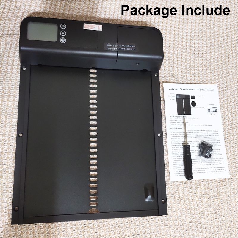Intelligente Kippenhok Deur met Timer Automatische Deur Motor Eenvoudige Installatie Veilige Boerderij Accessoires