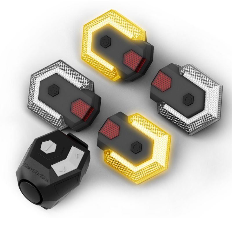 CarryBright CBX4 Richtingaanwijzer en Fietslicht Waterdicht USB Opladen voor Fietsveiligheid en Zichtbaarheid