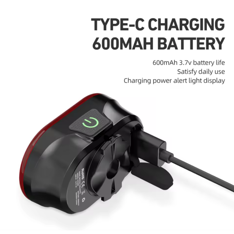 CYCLAMI CY200 Slimme Remsensor Achterlicht Duurzaam Waterdicht LED Fietsveiligheidslicht Voor Veilig Fietsen