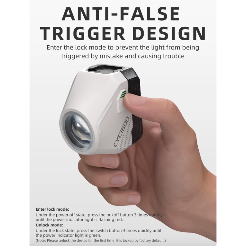 Hangende Afgesneden Kabel Fiets Koplampen 1600LM met Intelligente Afstandsbediening en Hoge Helderheid