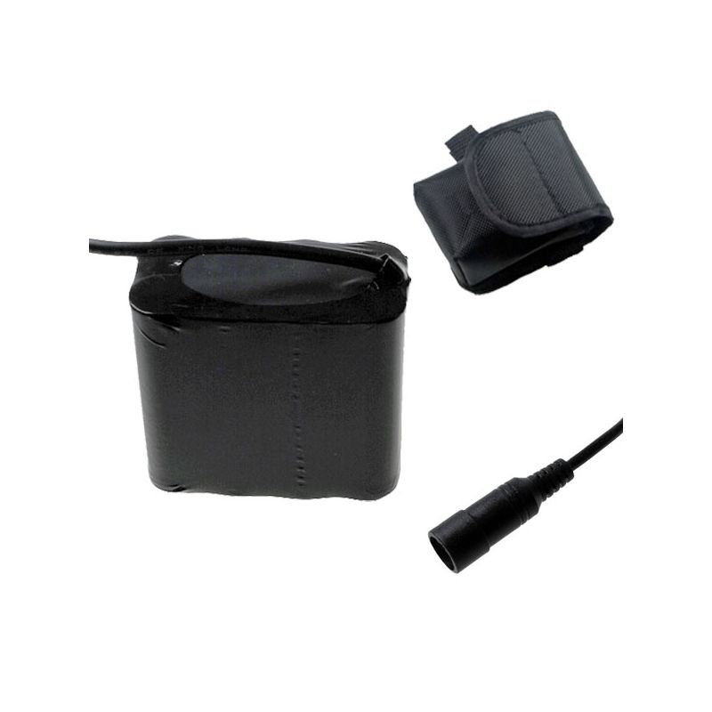 UltraFire 5521 DC-interface 8.4V fietsverlichting batterij 17600mAh geavanceerde technologie waterdicht ontwerp zwart