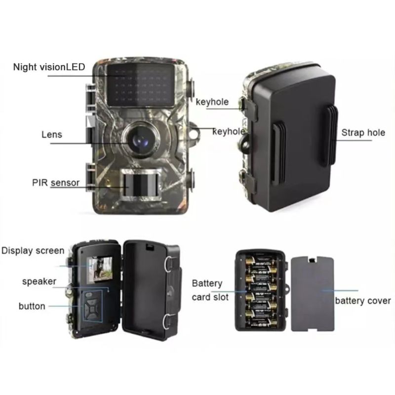 Jacht Trail Camera 940nm Infrarood Nachtzicht Bewegingsgeactiveerde Trigger Hoge Resolutie Wildlife Fotografie