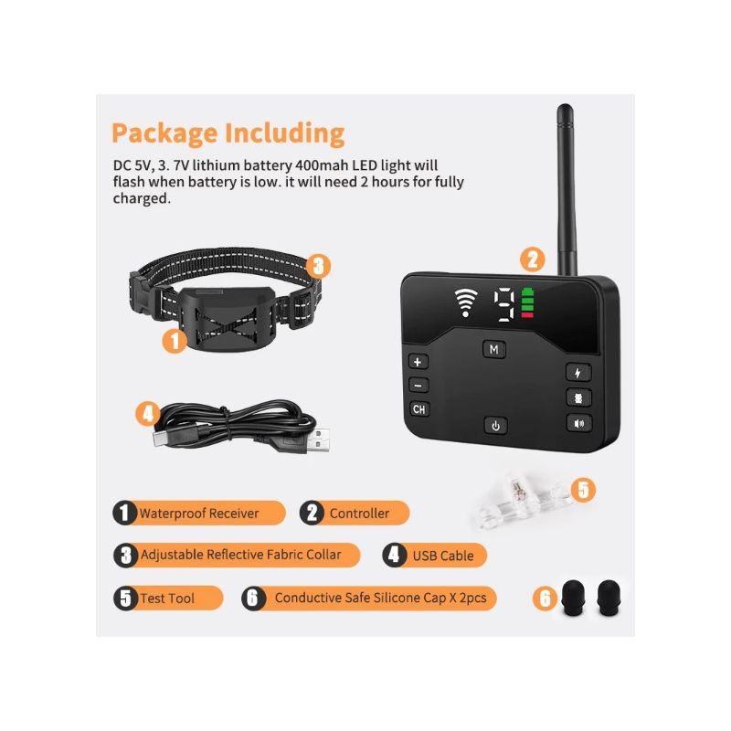 Ontdek Draadloze Hondenafrastering en Elektrische Trainingshalsband Veilige Hondenopleidingsoplossing Verstelbaar