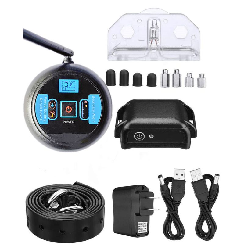 Geavanceerd Draadloos Hondenafrasteringssysteem met Oplaadbare Trainingshalsband en Piep Toon Waarschuwing