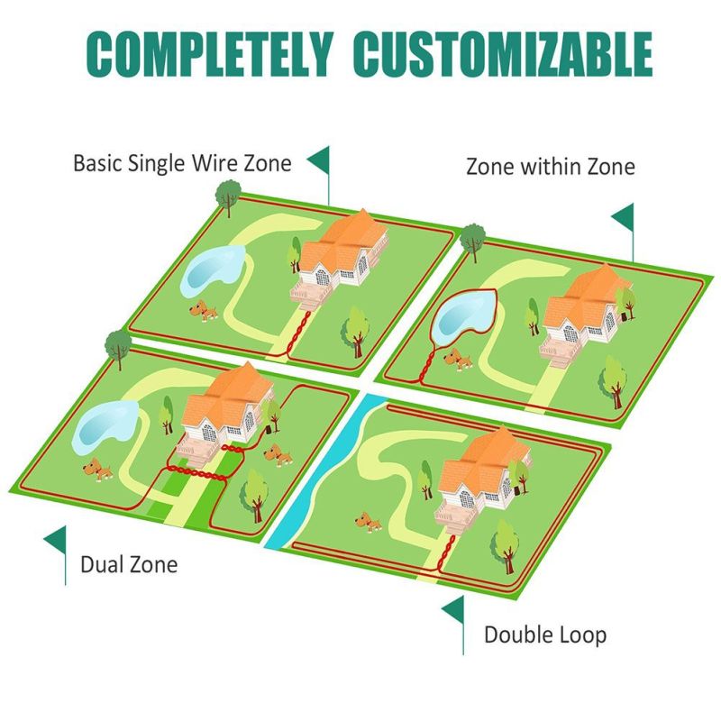 Geavanceerd Draadloos Hondenafrasteringssysteem met Oplaadbare Trainingshalsband en Piep Toon Waarschuwing