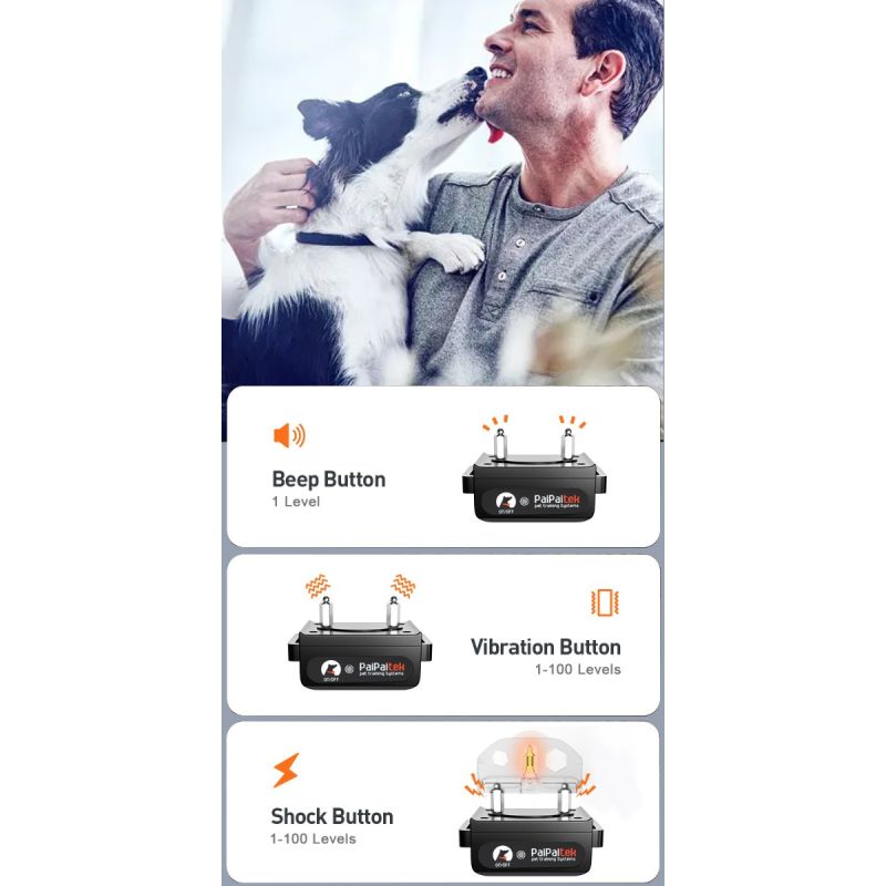 1000m elektrische hondentrainingshalsband met afstandsbediening oplaadbare halsband voor positieve versterking