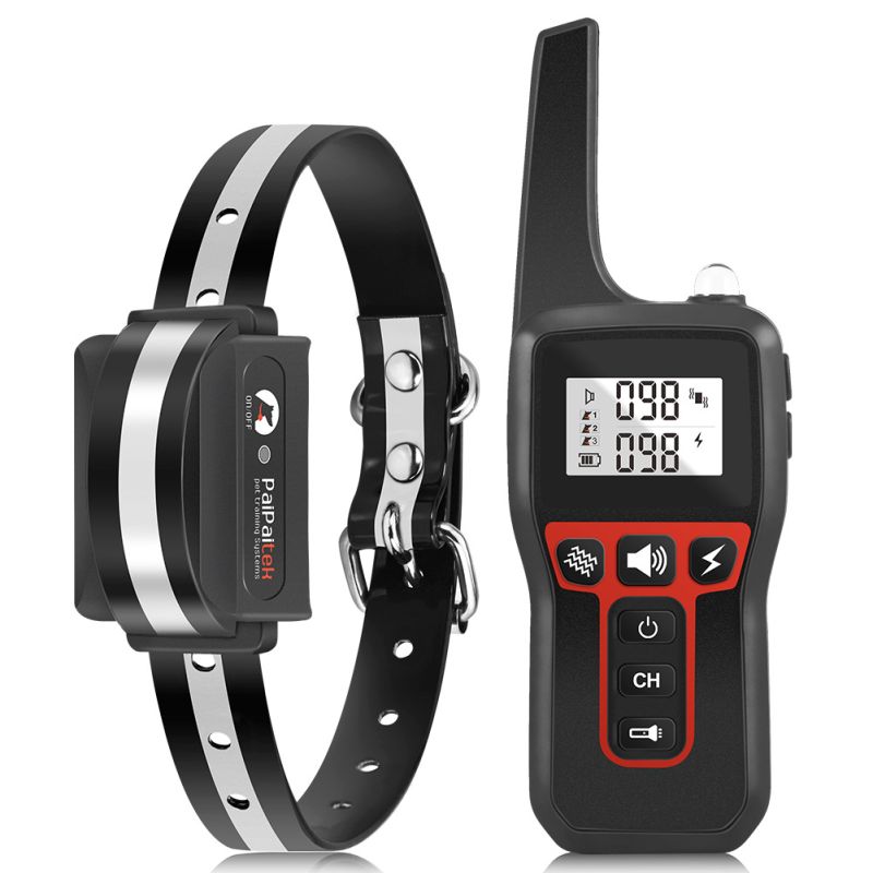 1000m elektrische hondentrainingshalsband met afstandsbediening oplaadbare halsband voor positieve versterking