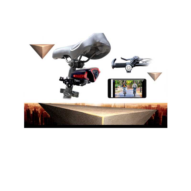 Fietsachterlichtrecorder 1080P-camera innovatief fietsproduct slimme draadloze afstandsbediening veiligheid