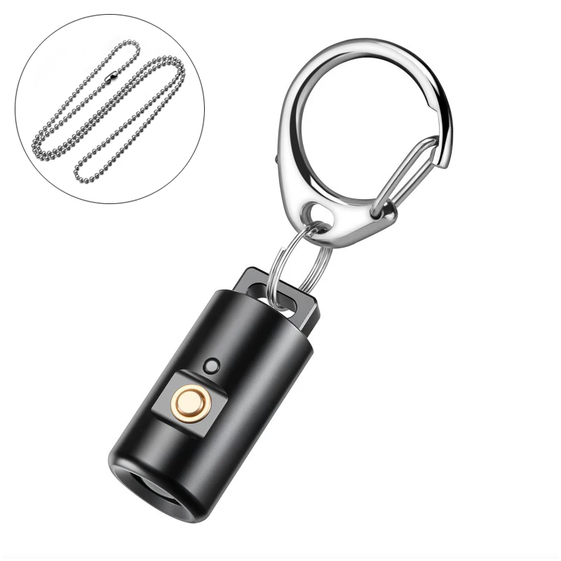 Mini Zaklamp Oplaadbaar LED Sleutelhanger - Compact voor Camping, Wandelen, Noodverlichting, 6 uur gebruik
