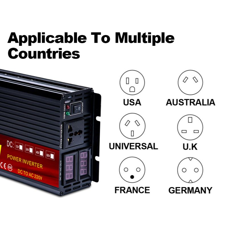 EASUN zuivere sinusomvormer 2000W-5000W voor 12V 24V 220V transformator pure AC stroom en lage stand-by verbruik