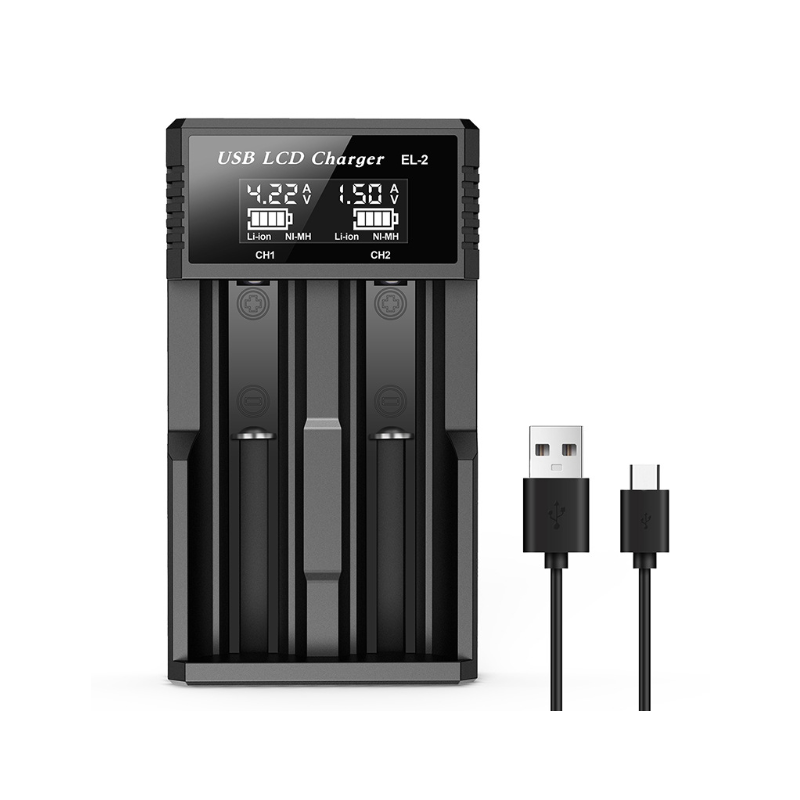 Ontdek veelzijdige USB LCD-batterijoplader voor 18650 3.7V en Ni-MH AA AAA batterijen met slimme laadstatus LCD