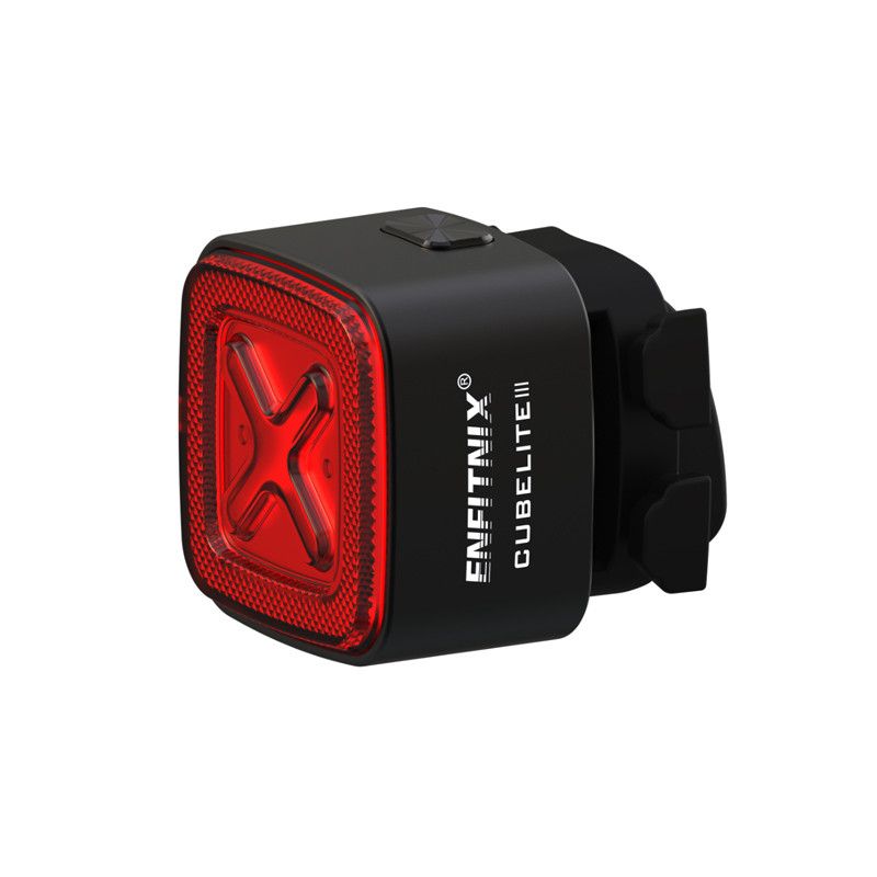 Enfitnix Cubelite III Slim Achterlicht 30 Lumen Fietsveiligheid USB Oplaadbaar LED Nachtwaarschuwingslicht