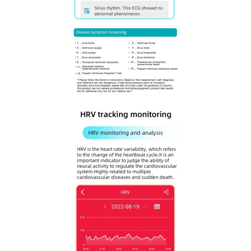 EP01 Smartwatch met Bloedglucosemeter, ECG, PPG & HRV. Hartslag, Temp. Monitor, Waterdicht Fitness Tracker Gezondheidsband