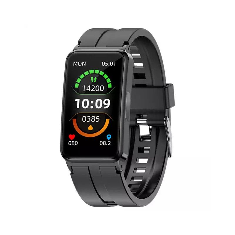 EP01 Smartwatch met Bloedglucosemeter, ECG, PPG & HRV. Hartslag, Temp. Monitor, Waterdicht Fitness Tracker Gezondheidsband