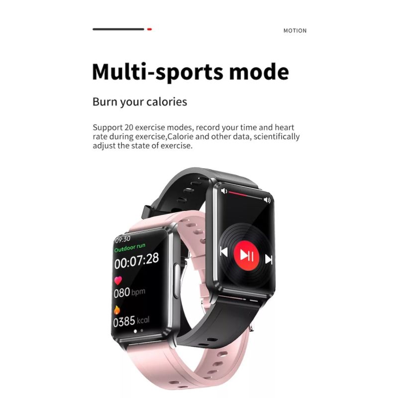 EP02 Smartwatch Heren Dames - Bloedglucose ECG Hartslag Temperatuur Fitness TrackerIP67