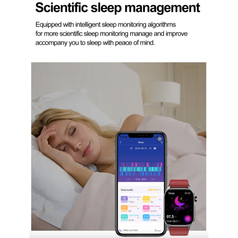 E580 Bloedglucose Smartwatch: ECG, Hartslag, Bloeddruk, IP68. Jouw Gezondheidsbewaker & Welzijn!