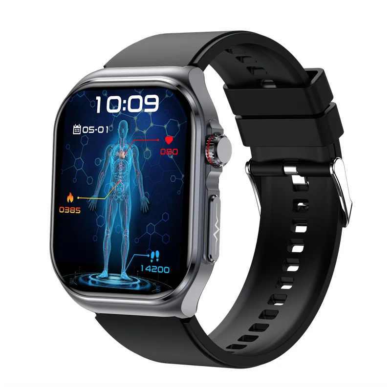 ET585 ECG+PPG AI Gezondheidsdiagnose Smartwatch | Bloedlipid, BP & Urinezuur Meting
