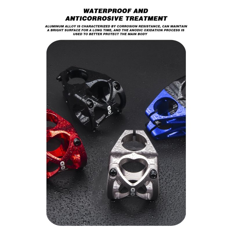 EVOSID Mountainbike Stuurpen 31.6mm Robuust Ontwerp Korte Power 40mm Lichtgewicht Verstelbare Hoogte Zwart