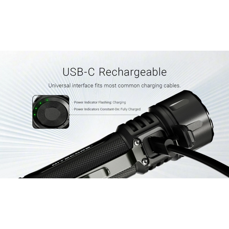 Dé Nitecore EX7 Krachtige Outdoor Zaklamp - 6000 Lumen, USB-C Oplaadbaar voor Zoek- & Redding