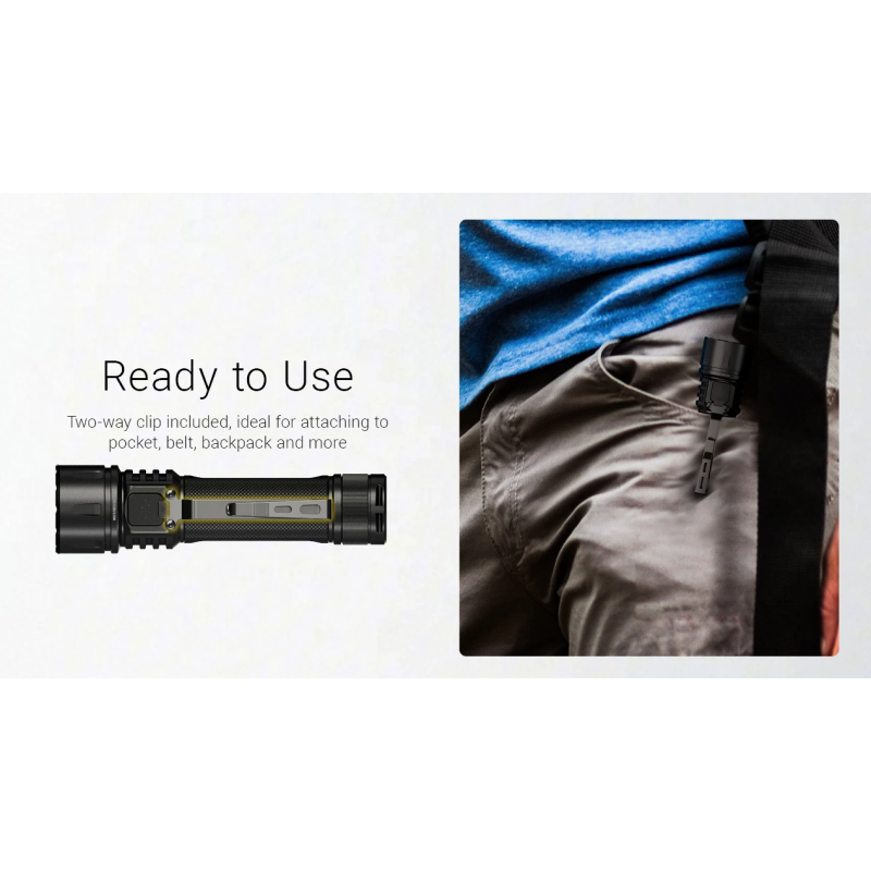 Dé Nitecore EX7 Krachtige Outdoor Zaklamp - 6000 Lumen, USB-C Oplaadbaar voor Zoek- & Redding