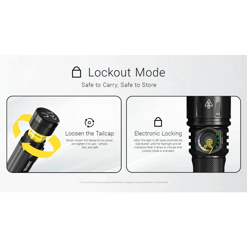 Dé Nitecore EX7 Krachtige Outdoor Zaklamp - 6000 Lumen, USB-C Oplaadbaar voor Zoek- & Redding