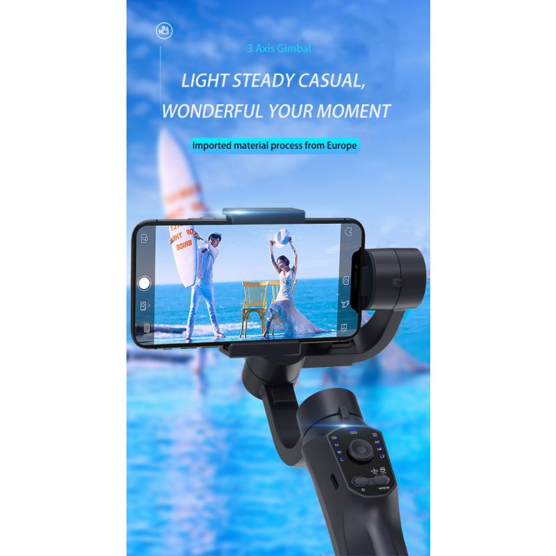 F10 Pro Stabilizer 3-assige telefoon gimbal voor vloeiende videokwaliteit mobiele videografie Android iPhone