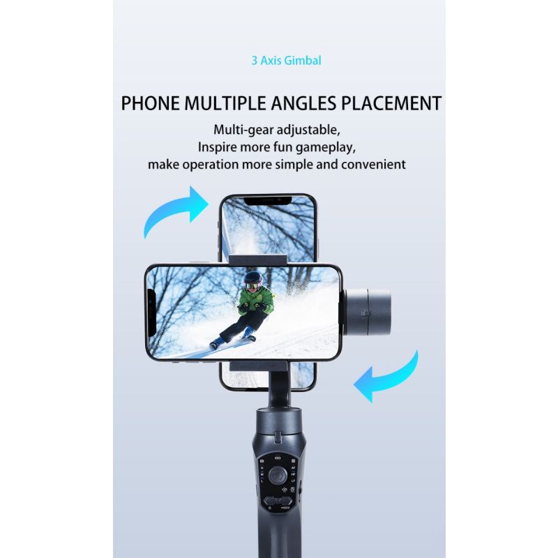 F10 Pro Stabilizer 3-assige telefoon gimbal voor vloeiende videokwaliteit mobiele videografie Android iPhone