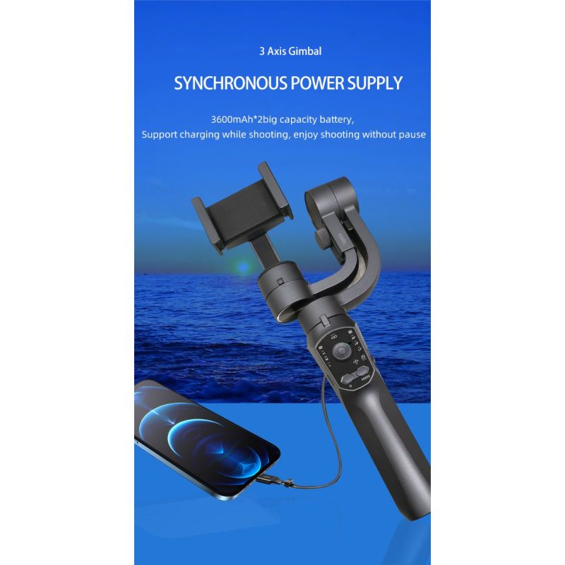 F10 Pro Stabilizer 3-assige telefoon gimbal voor vloeiende videokwaliteit mobiele videografie Android iPhone