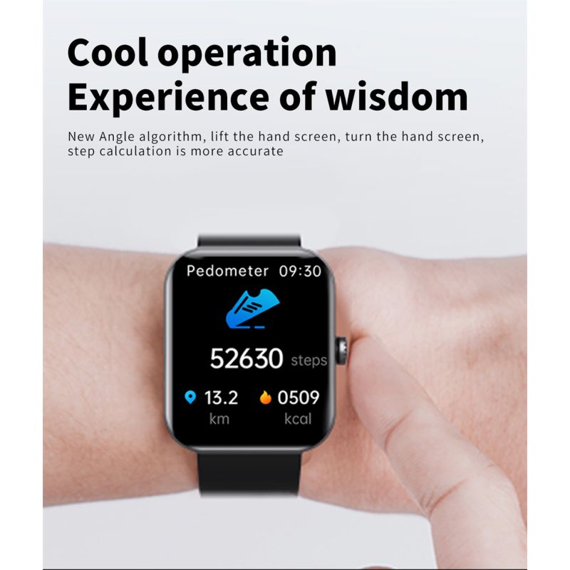 F57L Smartwatch voor Bloedglucose, Bloeddruk, Hartslag & Temperatuur Monitoring | Sport & Gezondheid Fitness Tracker