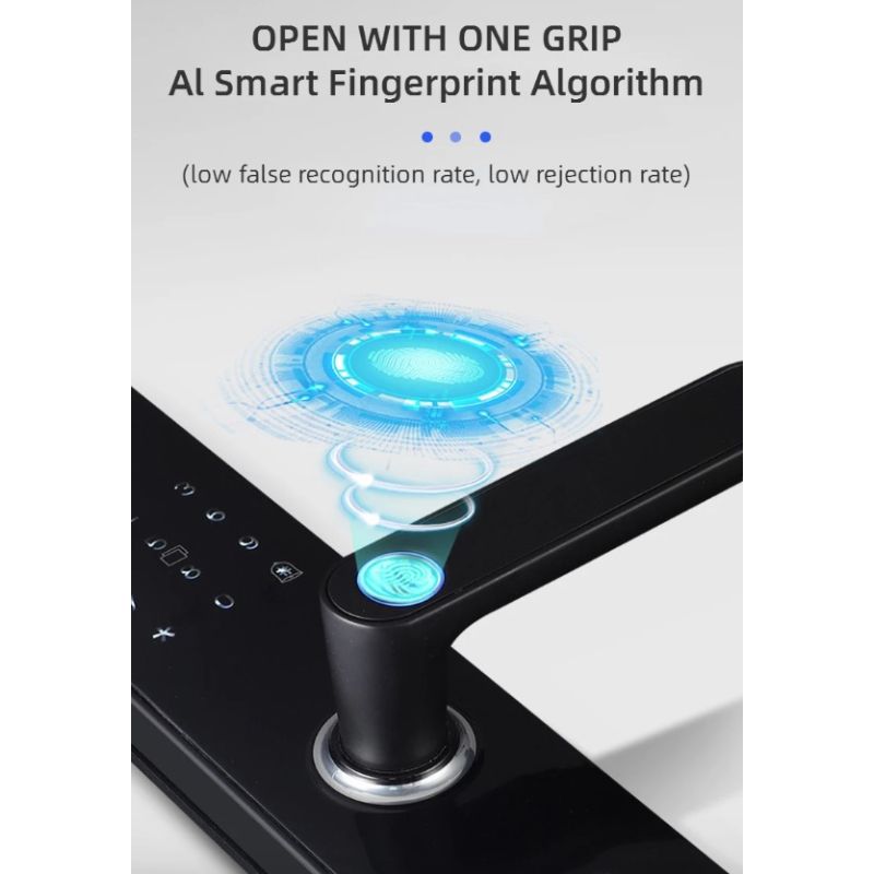 Elektronisch Slim Deurslot Biometrische Vingerafdruk Toegang Zonder Sleutel Duurzaam en Stijlvol Ontwerp