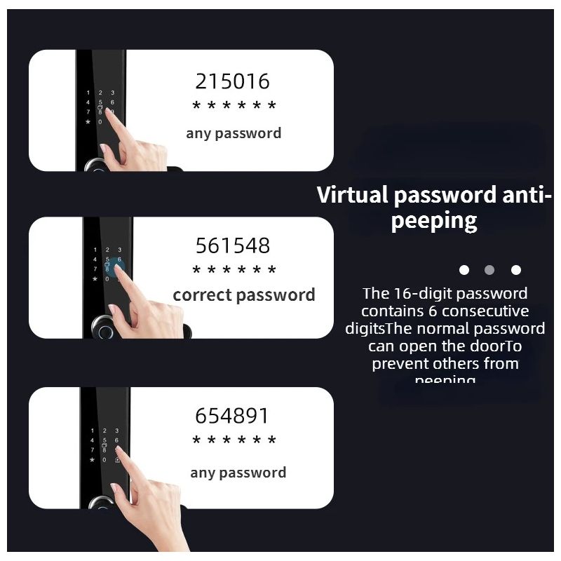 Elektronisch Slim Deurslot Biometrische Vingerafdruk Toegang Zonder Sleutel Duurzaam en Stijlvol Ontwerp