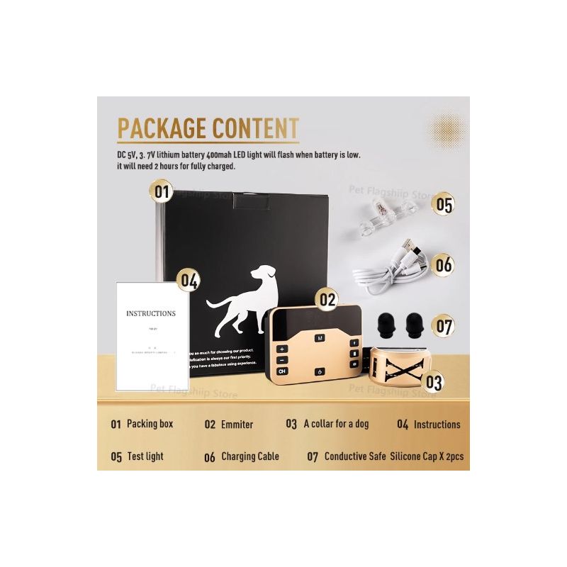 Ontdek de Draadloze Elektronische Omheining en Schokhalsband 2-in-1 voor Dierveiligheid en Comfortabele hondentraining