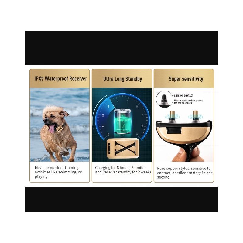 Ontdek de Draadloze Elektronische Omheining en Schokhalsband 2-in-1 voor Dierveiligheid en Comfortabele hondentraining
