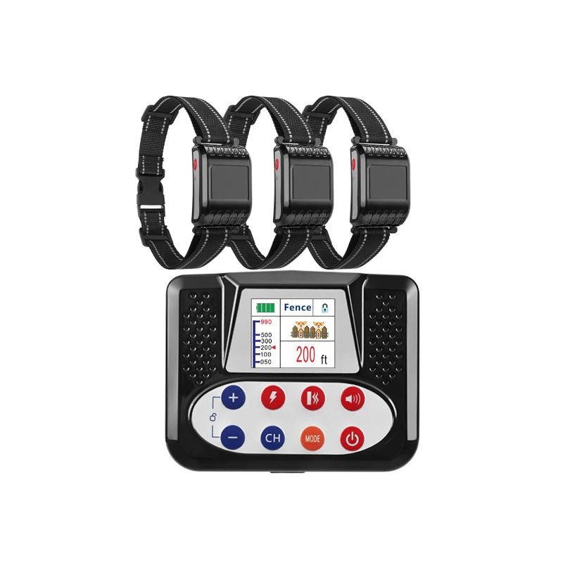 Huisdier Draadloos Elektronisch Hek Anti-blaf Slim Hondentrainingsapparaat met Kleuren Scherm Ergonomisch Design