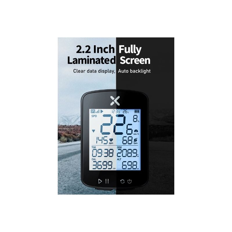 XOSS G+ G2 Fietscomputer Draadloze GPS-generatie met Hartslagsensor en STRAVA Synchronisatie Lange Batterijduur