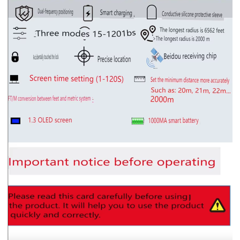 GPS draadloos hondenomheiningssysteem met OLED scherm eenvoudige installatie en grote oppervlakte dekking