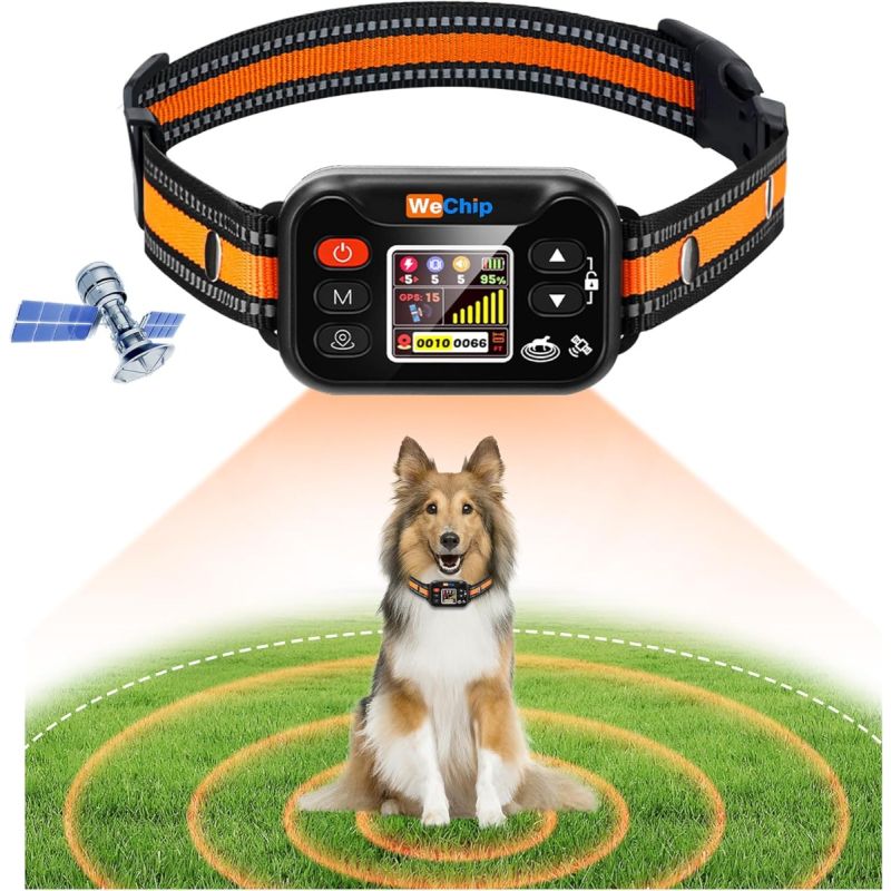 Draadloze GPS Hondenhek Blafband – Oplaadbaar & Waterdicht, voor Honden 15-120 lbs